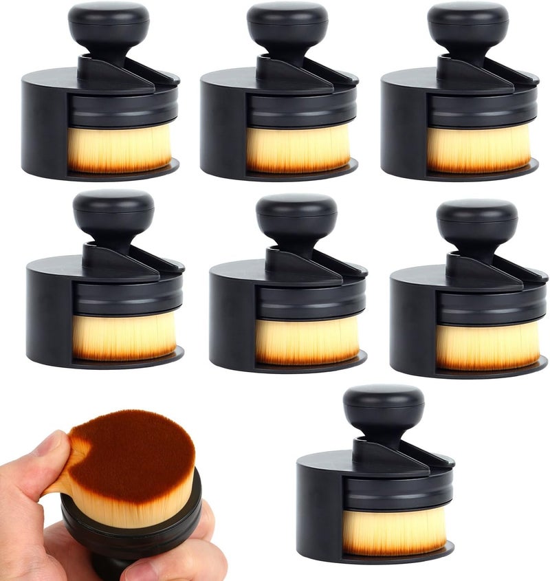 BAOFALI 2Pcs Round Ink Blending Tool Brush Soft Bristles with with Brush Storage Tray Holderfor DIY Scrapbooking Craft Art Painting Ink Handle Tool Blending Liquid Colors Cardmaking Gift Crafting Brush - Image 1